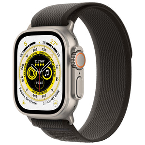 Apple Watch Ultra 49mm (GPS + LTE) Titanium Case with Black/Gray Trail Loop (S/M