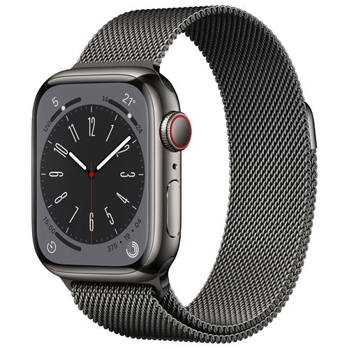 Apple Watch Series 8 41mm (GPS + Cellulaire) - Boucle milanaise (acier inoxydable)