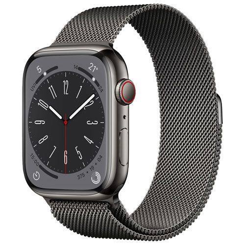 Apple Watch Series 8 45 mm (GPS + Cellulaire) - Boucle milanaise (acier inoxydable)