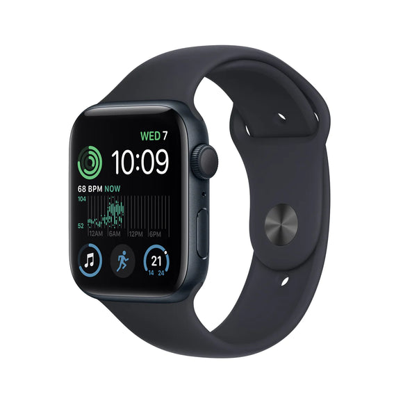 Apple Watch SE (2022) 44mm (GPS) Midnight  Aluminum Case w/ Midnight Sport Band