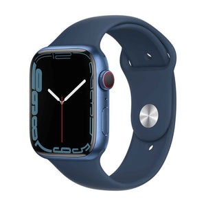 Apple Watch Series 7 45mm (GPS + LTE) Blue Alu Case with Abyss Blue Sport Band -