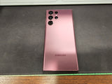 Samsung Galaxy S22 Ultra SM-S908W 256GB Burgundy (Unlocked) Fair Condition
