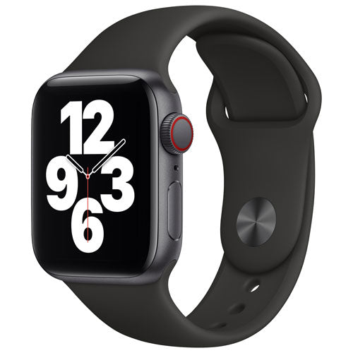 Apple Watch SE 40mm (GPS + Cell) Space Grey Aluminum Case w/ Black Sport Band